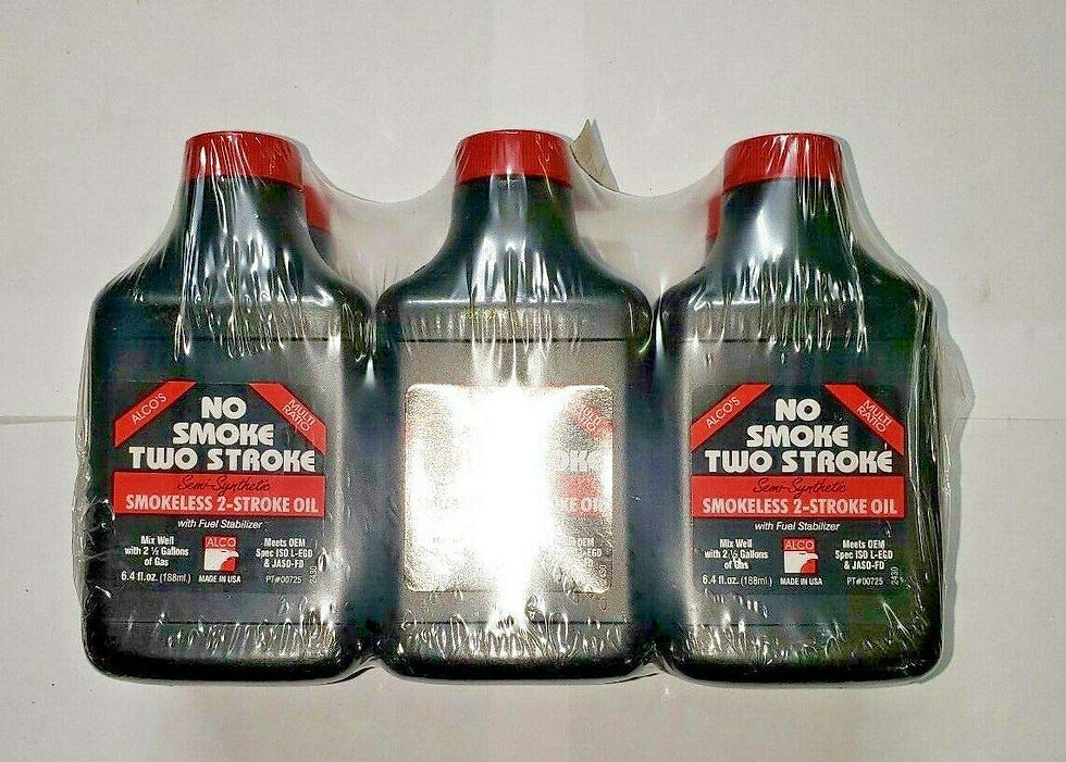 Six Pack of No Smoke Two Stroke 2-Cycle Oil 6.4oz Bottles