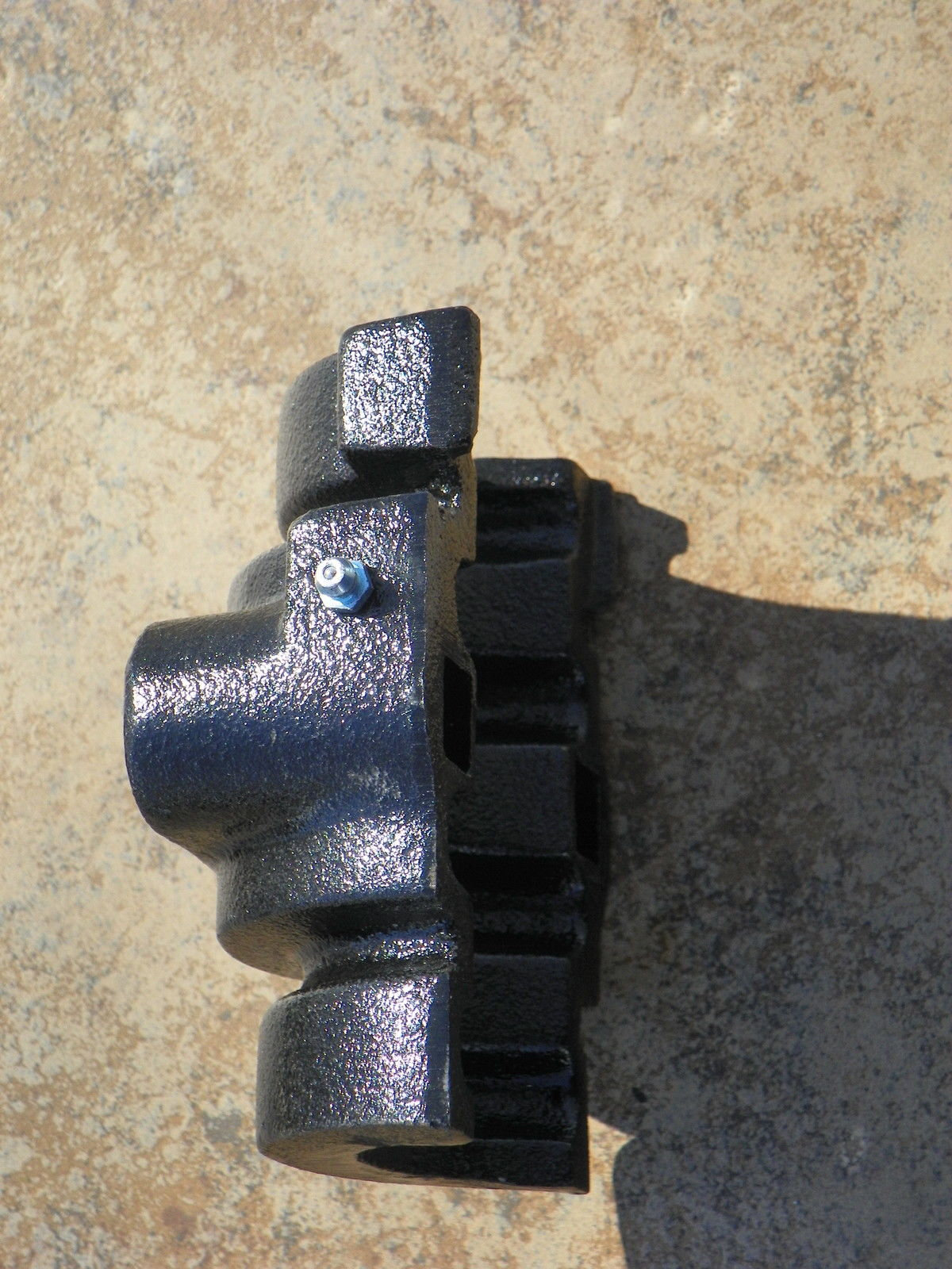 Universal Fit Disc Bearing Cap with Grease Fitting, fits 77/16" Ribbed