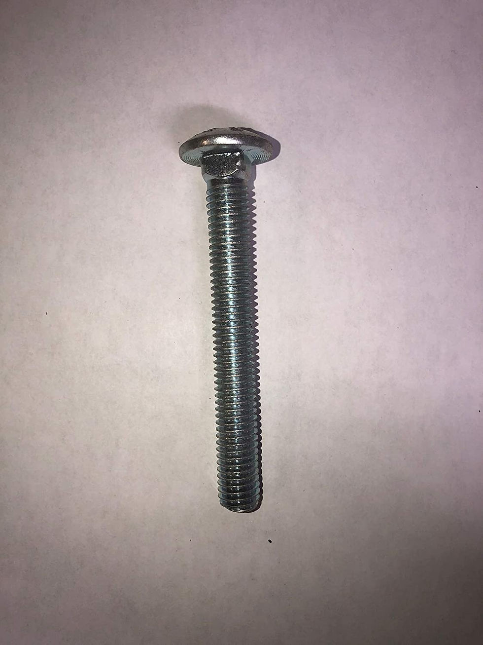 7/16"-14 X 4" Plated Carriage Bolt with Hex Nut and Lock Washer Set of 6