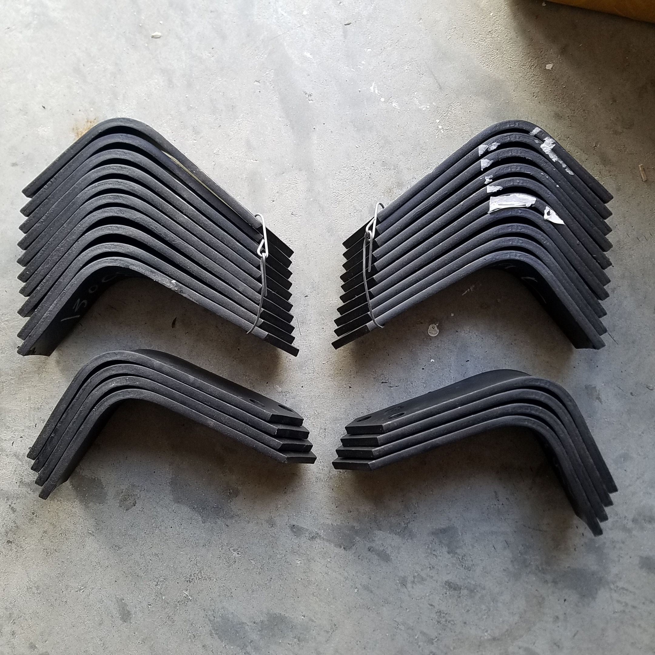 Replacement Tines for Bush Hog RTH-RTX Tillers 14 each 130079L, RH & 130080L, LH