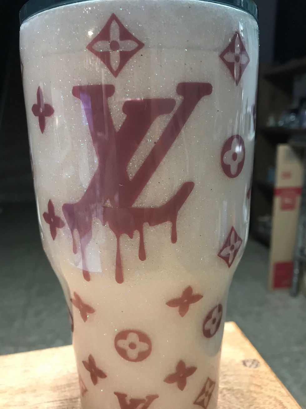 Thumbnail: LV Drip Inspired Tumbler