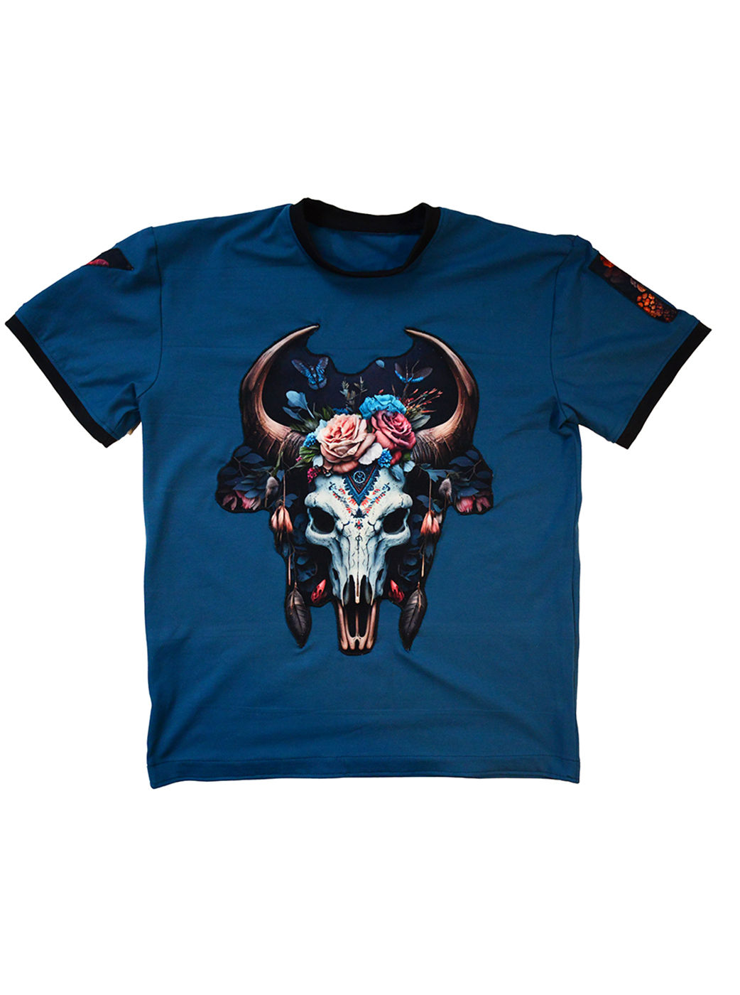 T-Shirt Hommes: Flowers and Bones
