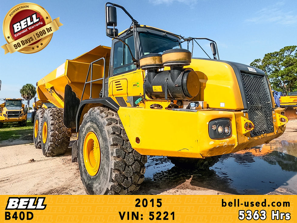 Thumbnail: used Bell dump truck B40D