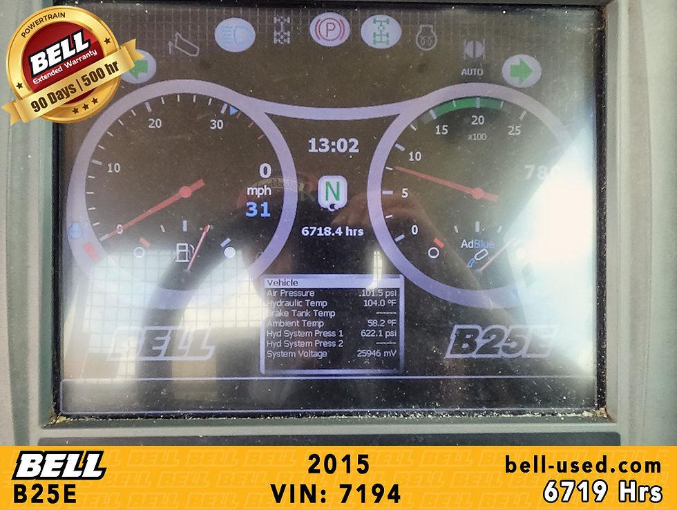 Thumbnail: used Bell dump truck B25E