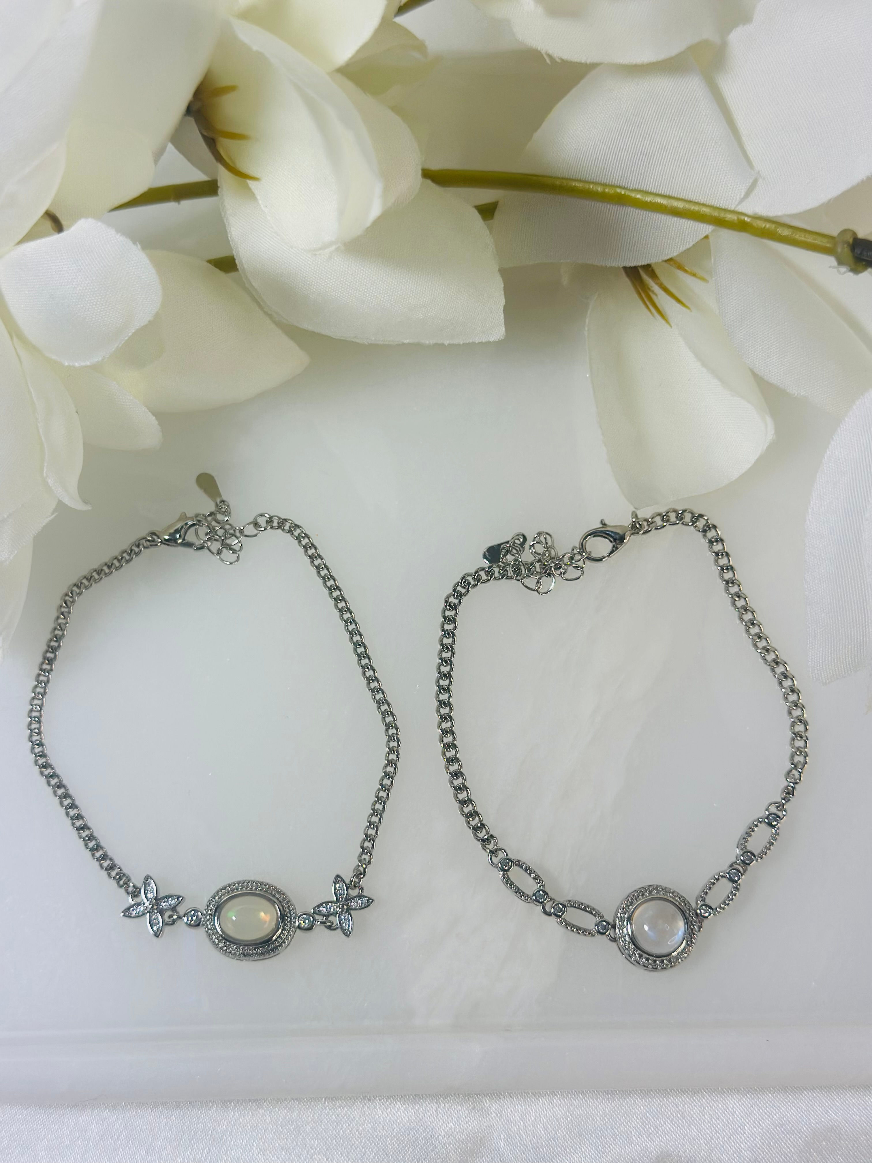 Moonstone Sterling Silver Bracelet