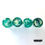 Thumbnail: mosaic shot glass set in green