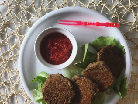 Polpette di lenticchie con salsa piccante