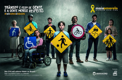 Paulínia apoia o Movimento Maio Amarelo 2018: “Nós somos o trânsito!”