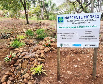 “Nascente Modelo” é inaugurada no Parque Natural “Armando Muller”