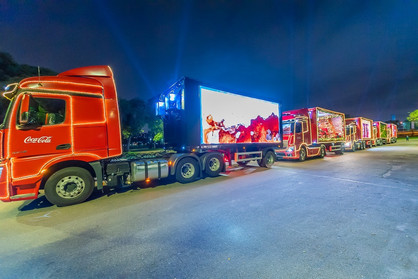 Cosmópolis recebe a Caravana Iluminada de Natal da Coca-Cola FEMSA Brasil