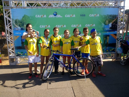 Atletas paulinenses participam do Circuito Caixa de Maratoninha