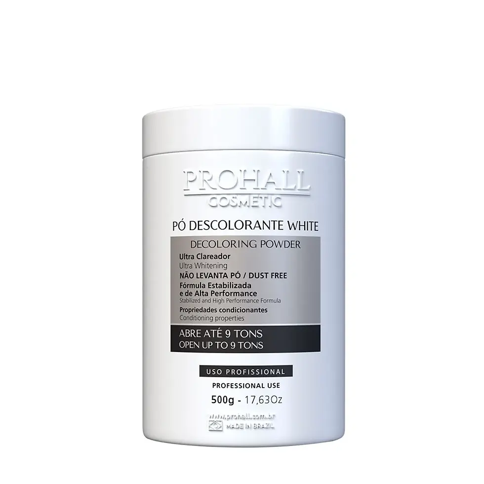Pó Descolorante Branco Ultra Clareador Abre até 9 tons 500g
