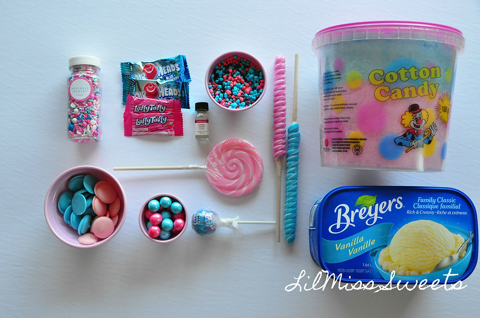 Cotton Candy Freakshake Ingredients