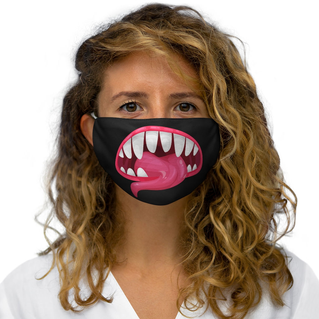 Fang and Tongue Face Mask
