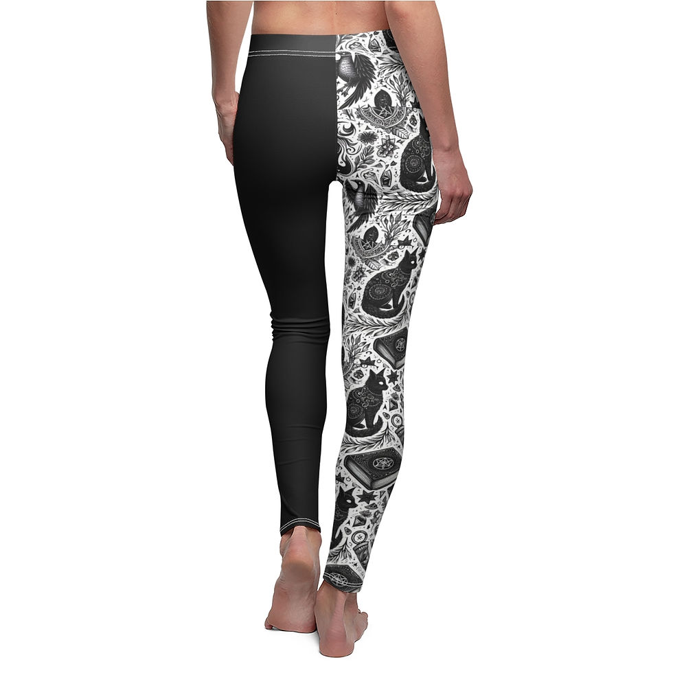 Thumbnail: Black Cat Mystical Two-Toned Leggings 