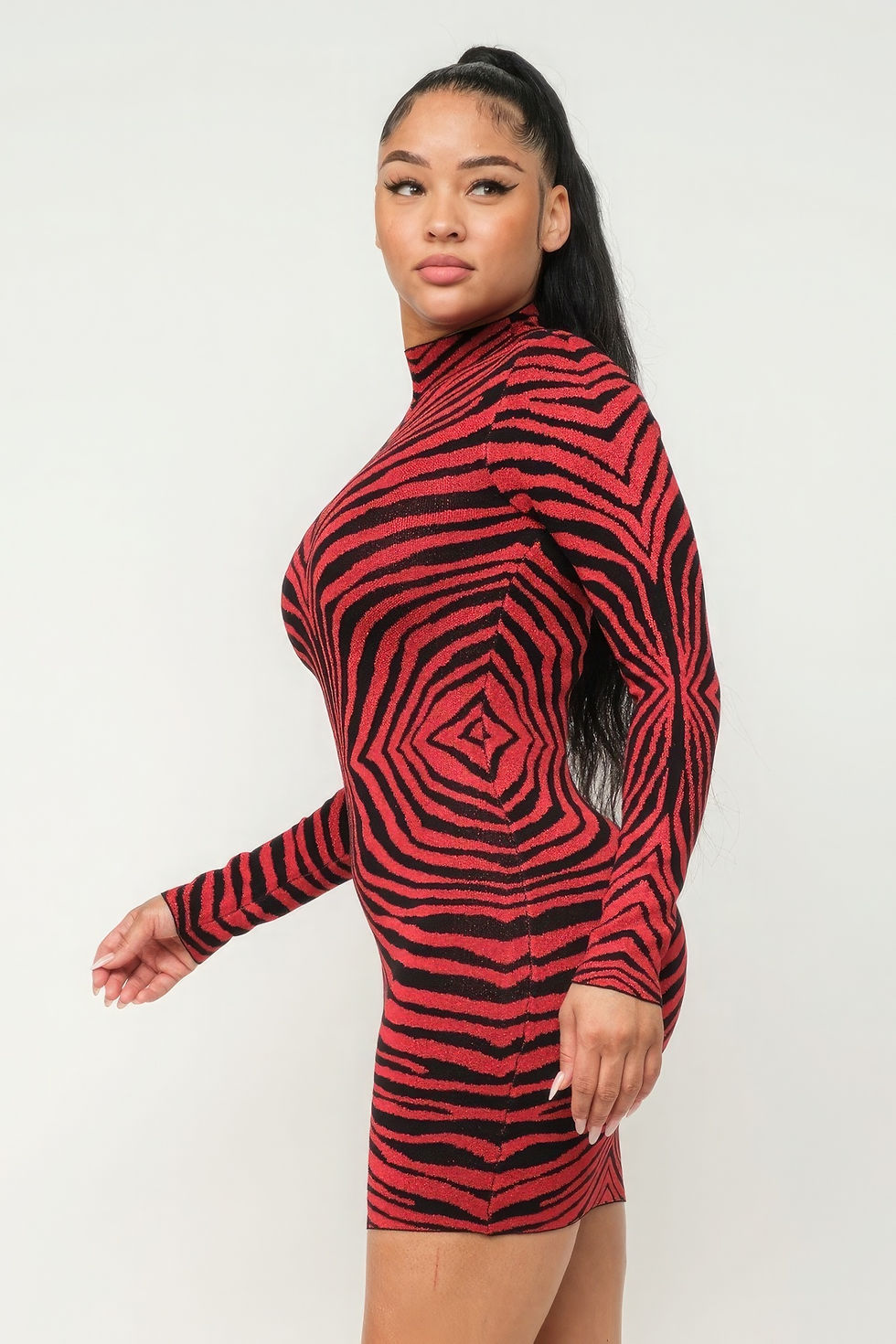 Thumbnail: Aminal Jacquard Midi Dress W/ Lurex