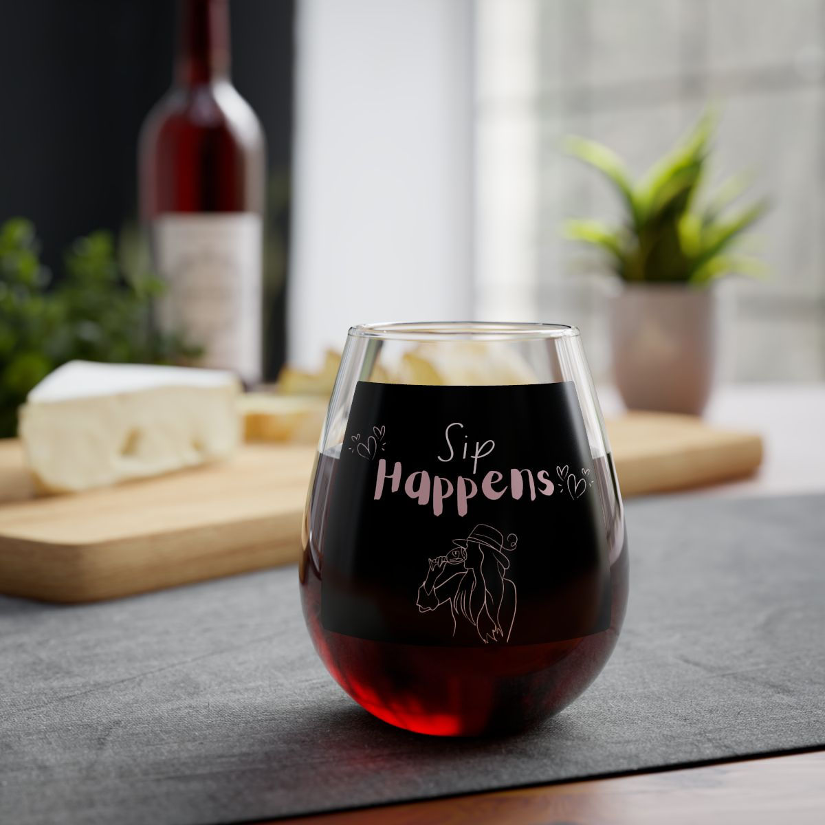 Sip Happens Stemless Wine Glass
