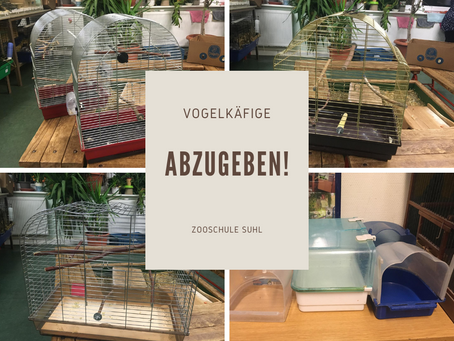 Vogelkäfige abzugeben