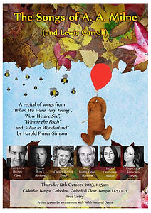 MILNE Concert Poster Bangor