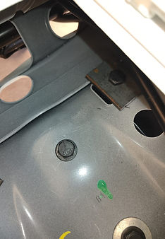 screws on the hole