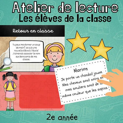 Atelier de lecture - Les élèves de la classe (2e)