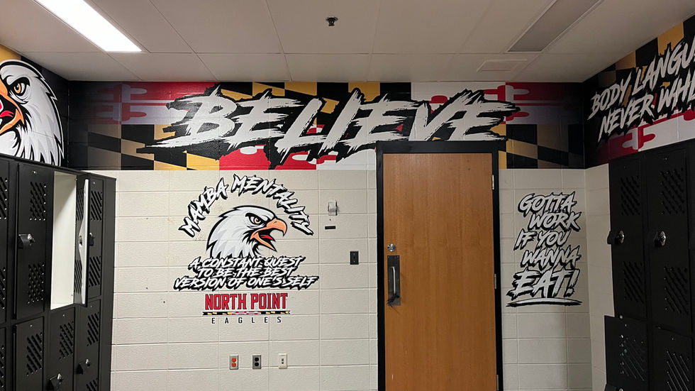 North Point High School Locker Room Graphics