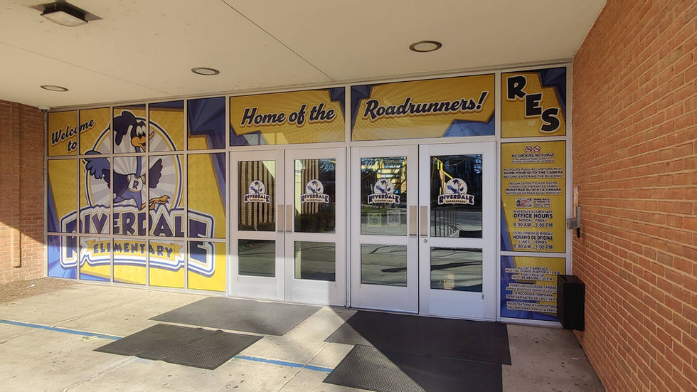 Riverdale Elementary Entrance Graphics