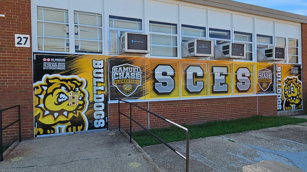 Samuel Chase Elementary Window and Door Graphics