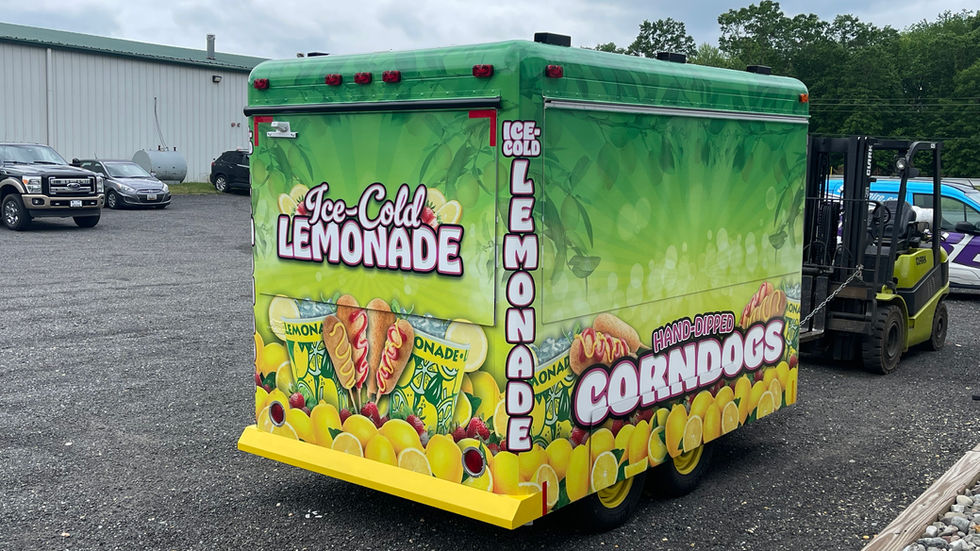 Phelps Concessions Lemonade Trailer Wrap