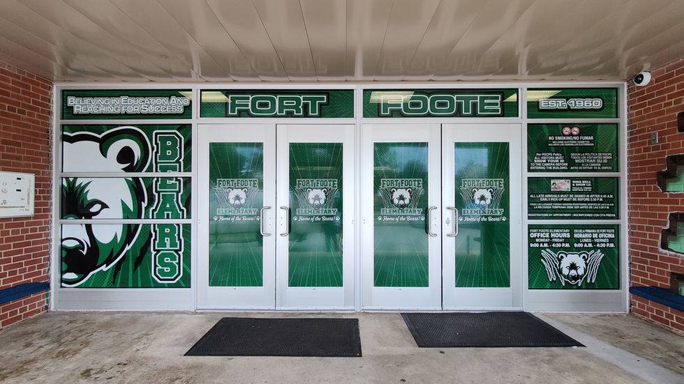 Fort Foote Elementary Entrance Wrap