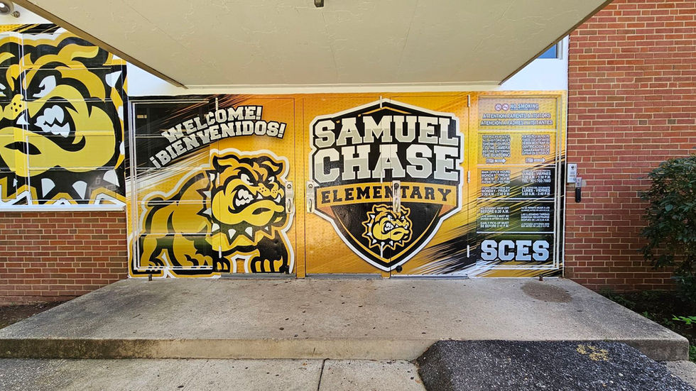 Samuel Chase Elementary Entrance Graphics