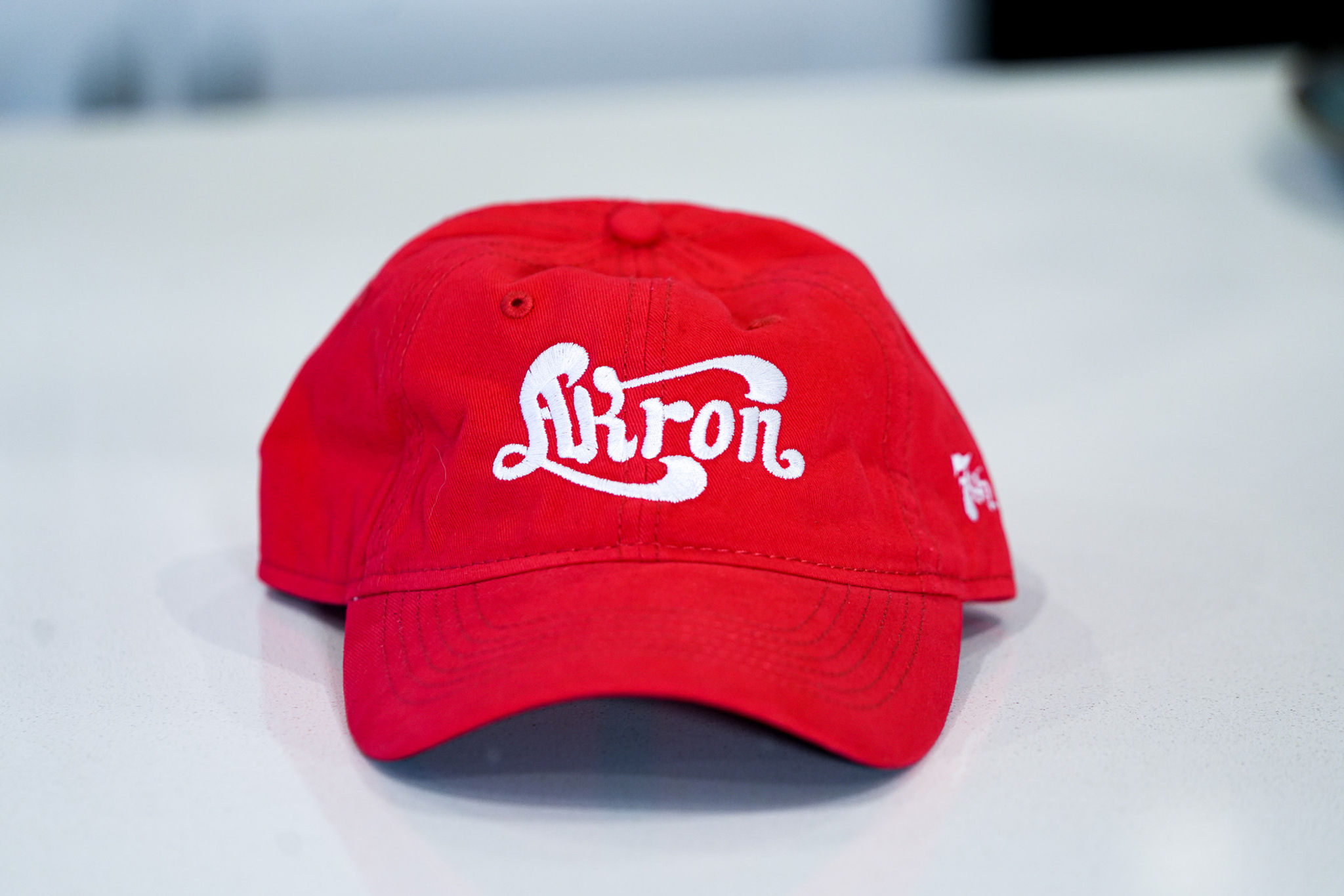 Akron Dad Hat - Red/ White