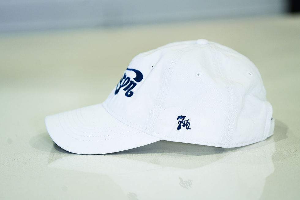 Thumbnail: Akron Dad Hat - White/ Navy