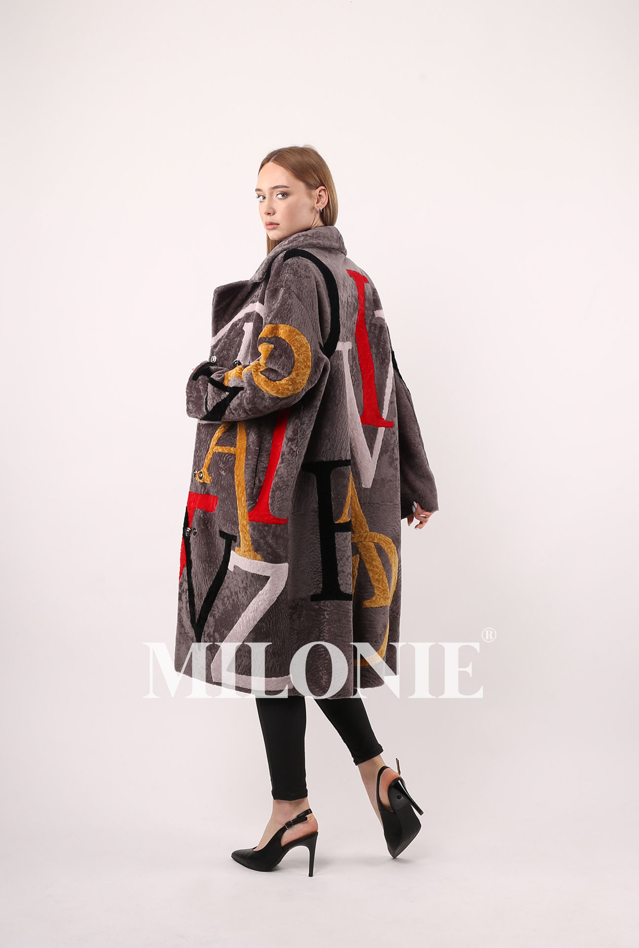 Classy Uzun Kürk Deri Mont