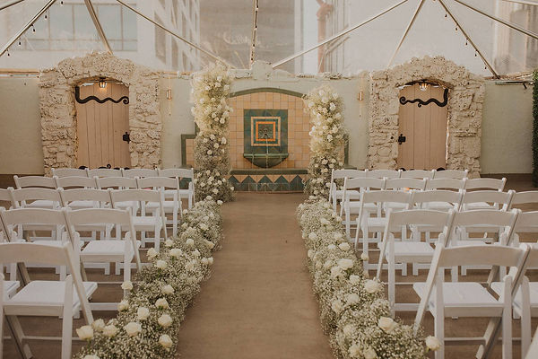 MJ & Ben - Wedding Ceremony Decor SetUp