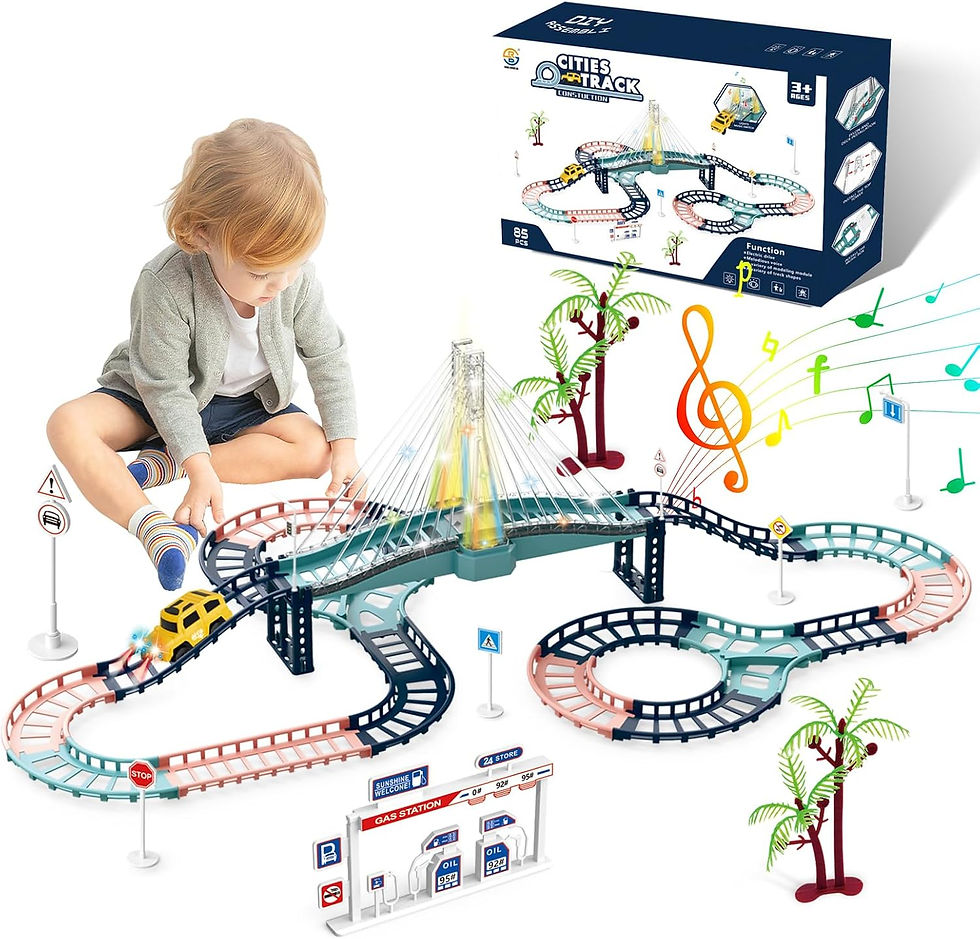 Thumbnail: Cities Track Construction DIY Toy Car Set