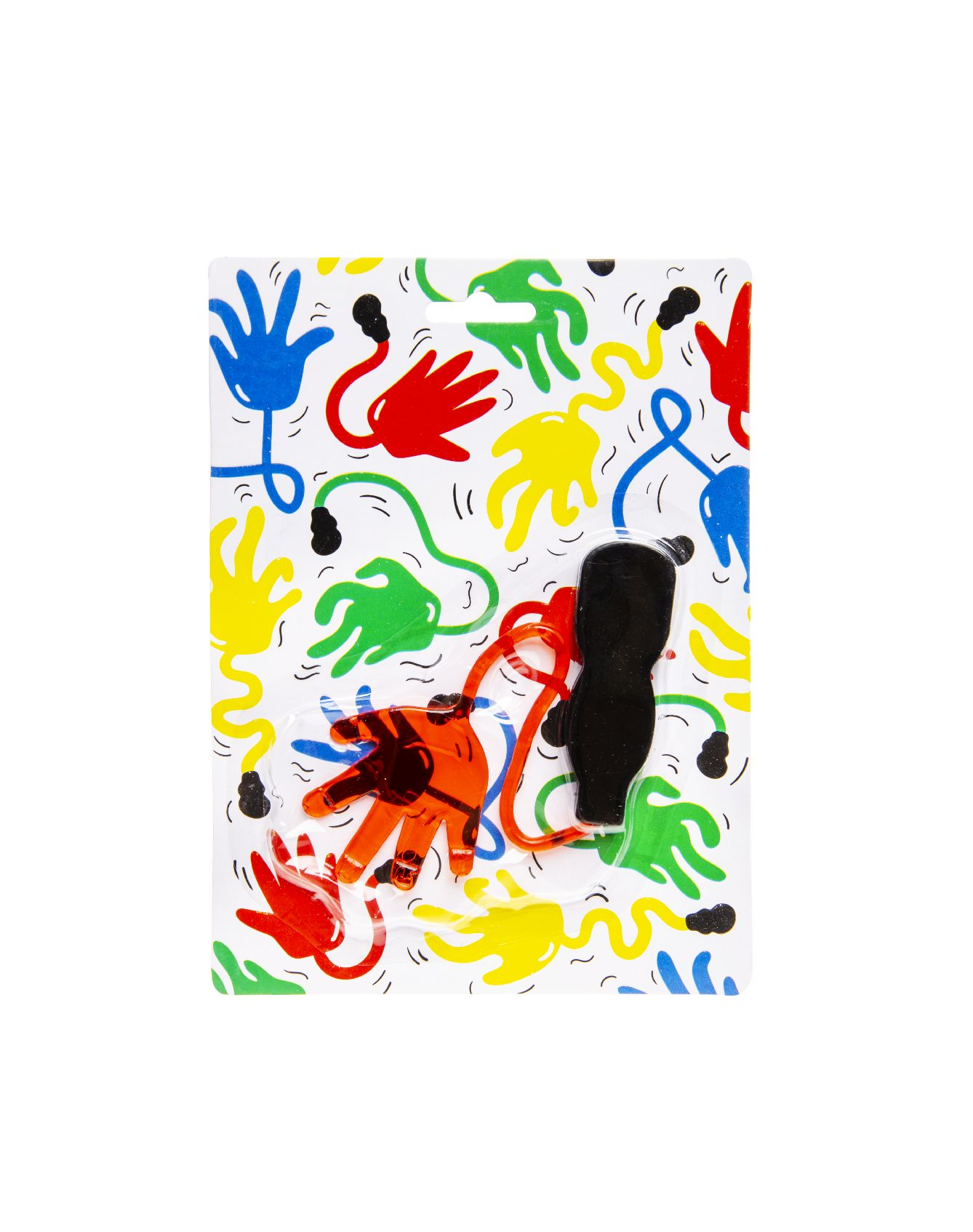 plakhand met handvat op kaart 21x14.5cm