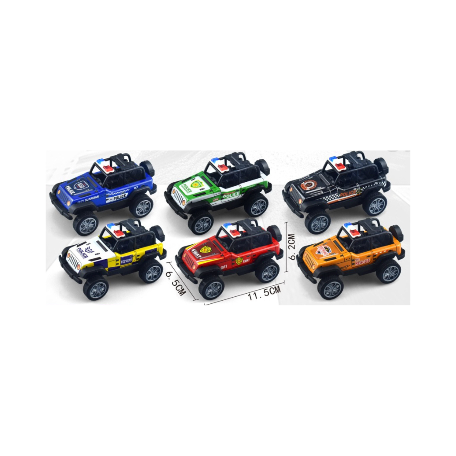 Police buggy diecast 11.5X6.5X6.2CM (12)