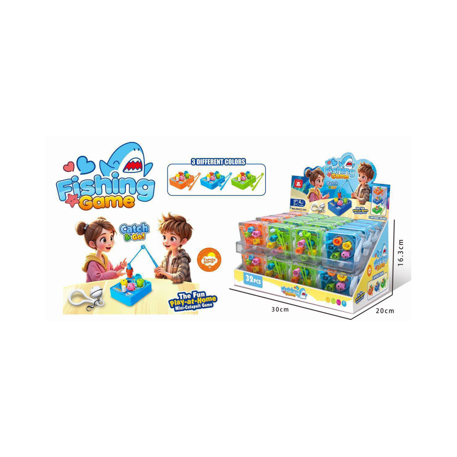 Sleutelhanger wind-up fishing game (32)