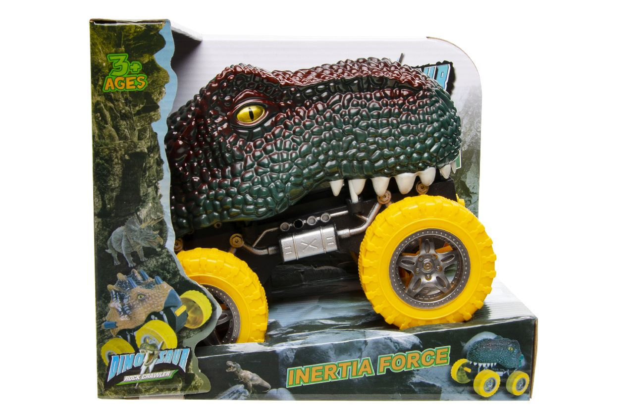 Dino car frictie 13x17x20cm