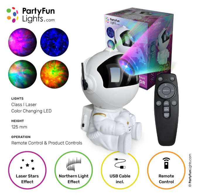 Zittende astronaut laser projector (12)