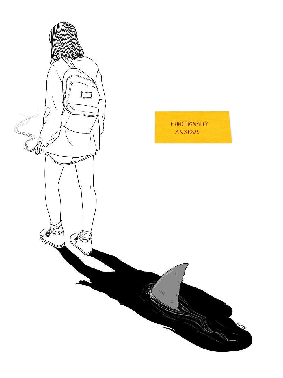 Miniaturbild: 'Functionally Anxious' Mini Print