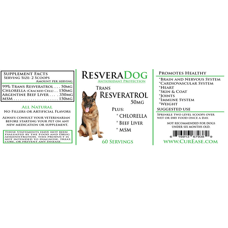 Thumbnail: ResveraDog: Resveratrol Anti Aging Formula Powder for Dogs