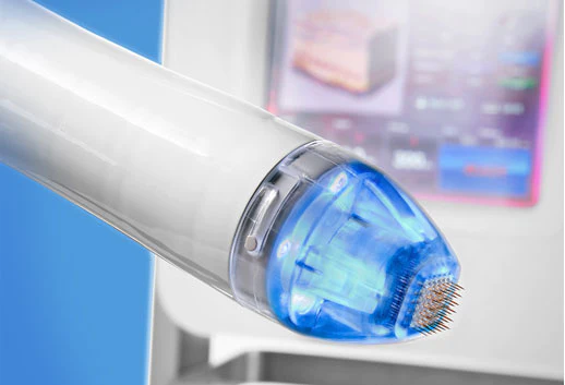 vivace RF microneedling tip with machine in background