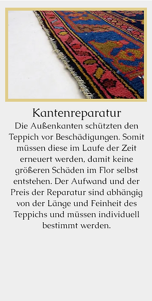 Teppichreparatur