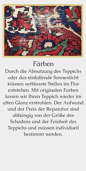 Teppichreparatur