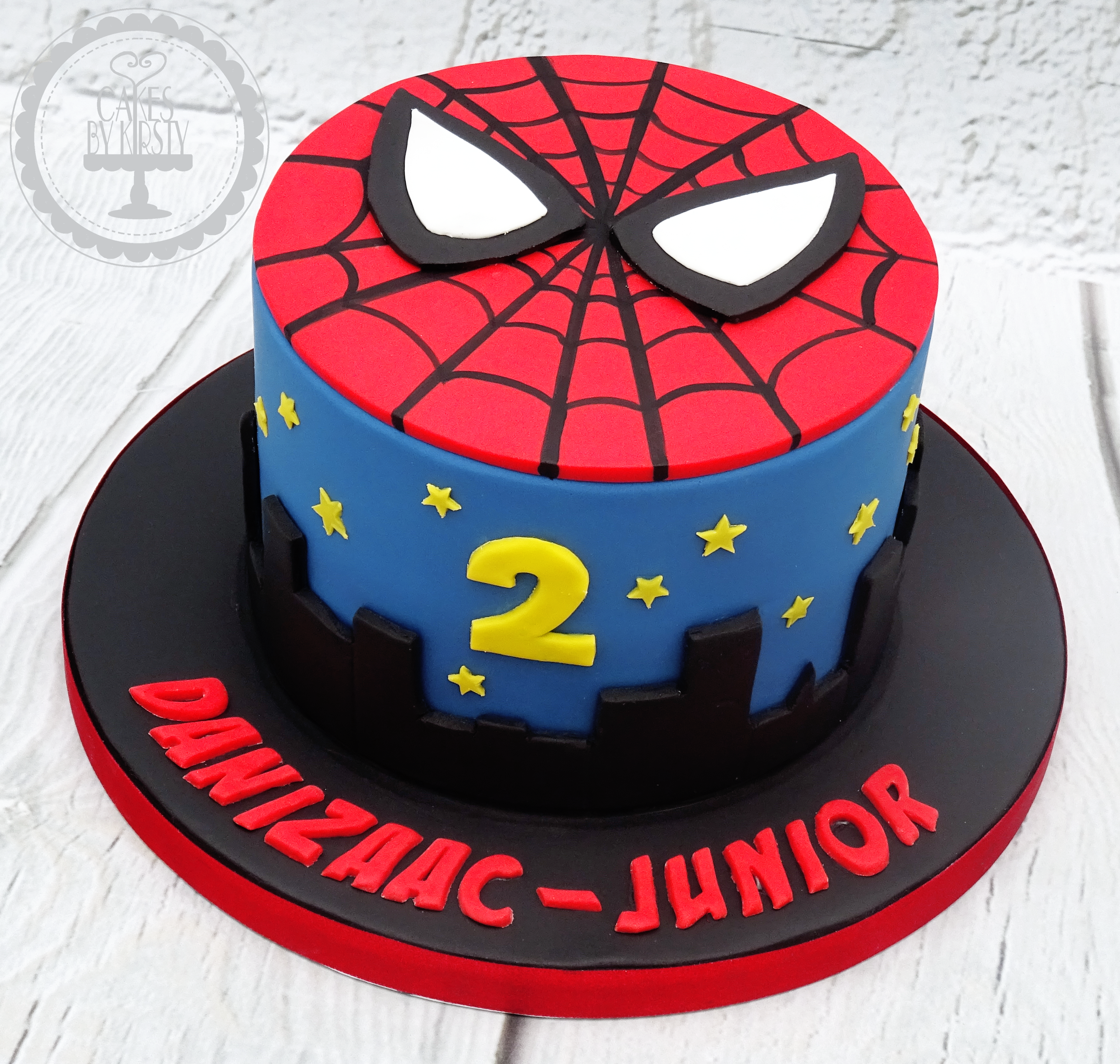 Spiderman 2nd Birthday Cake