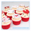 Thumbnail: Valentines Love Heart Cupcake Toppers - 12x 2.25"