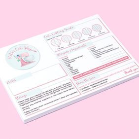 Cake Information Sheets