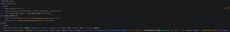 Edited index.html with code for automatically filling browser window.